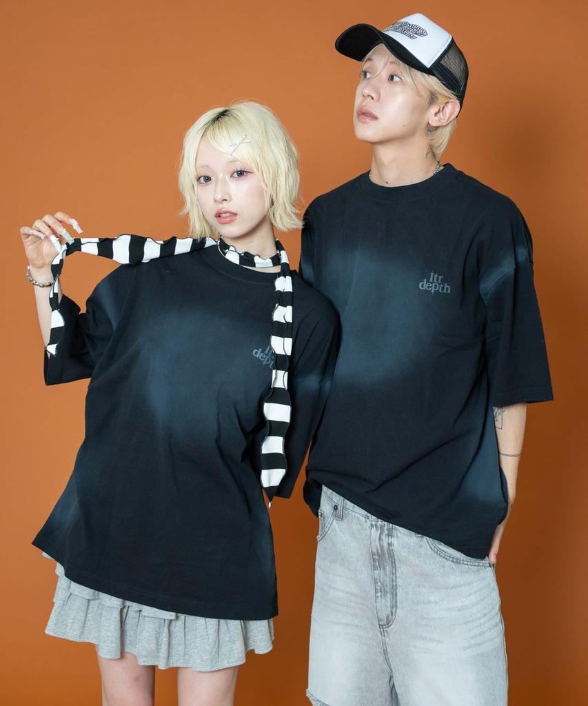 WEGO Short Sleeve with Back Graphic Summer Size Black Men's T-Shirt Studs, Tee, Top, Streetwear, Gift, L,