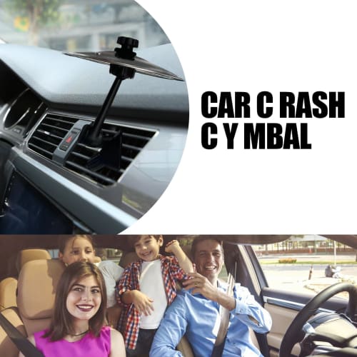 Auto Crash Becken, 2025 verbesserte Schwammmodell Belüftung, drehend, einfache Installation, Musik Crash Becken, mehr Spaß für Musikliebhaber, Fahren, Reise-Geschenk