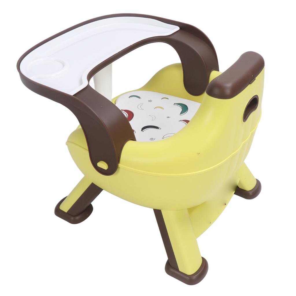 Baby Eating Chair with Double Layer Tray Squeaky Cushion Backrest Multifunctional Kids Dinning