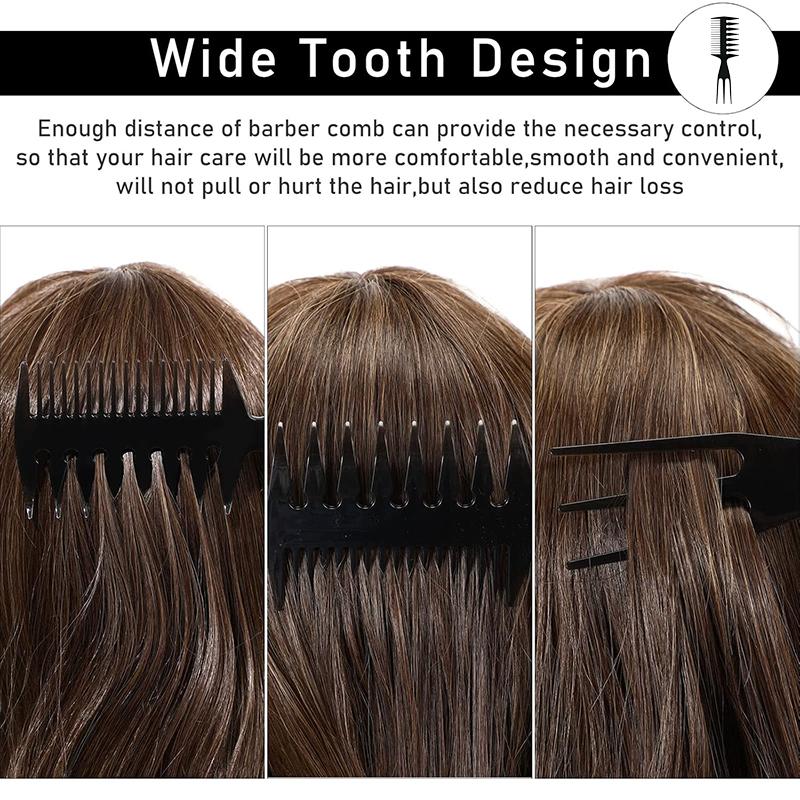 Pettine Volumizzante a Denti Lari Strumenti per Arricciare Capelli con Texture Soffice per Uomini Ideale per Tutti i Tipi di Capelli Strumenti per Acconciature
