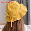 Cotton Sun Hat For Women With Short Brim And Ruffle Edge For Beach And Outdoor Activities