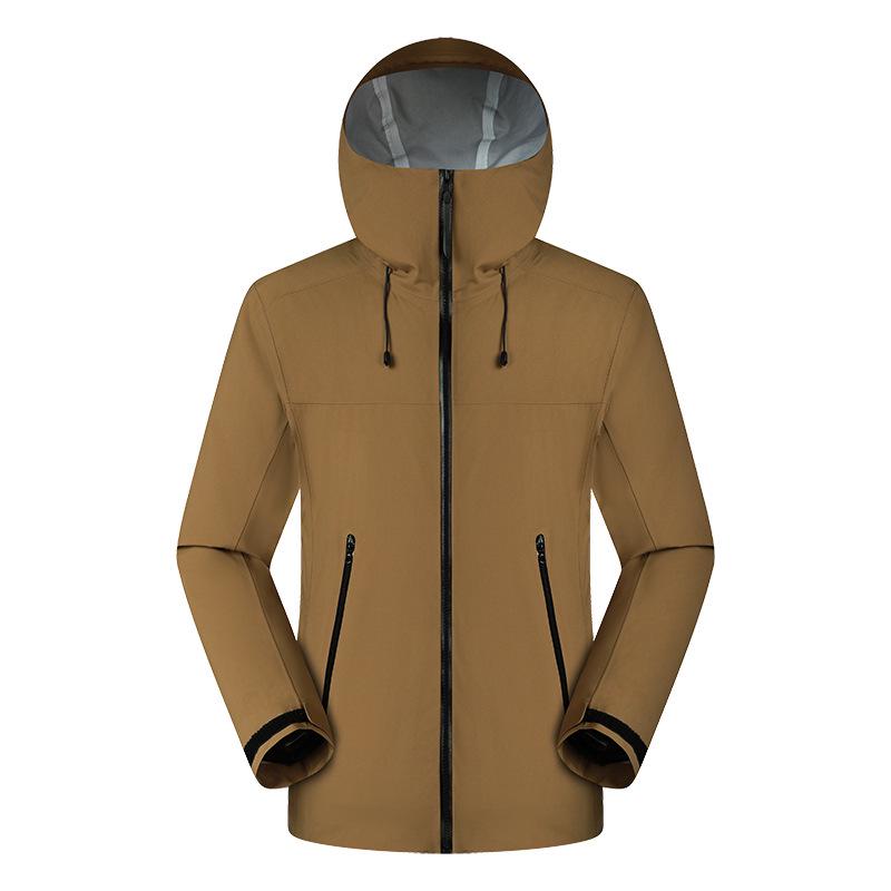 Outdoor Windproof Waterproof Color Block Hiking Jacket 2025: Breathable, Thin, Couple Style, Stormproof Shell.