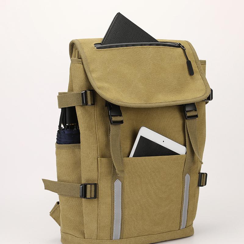 Vintage Men's Backpack Canvas Backpack Student Outdoor Schoolbag