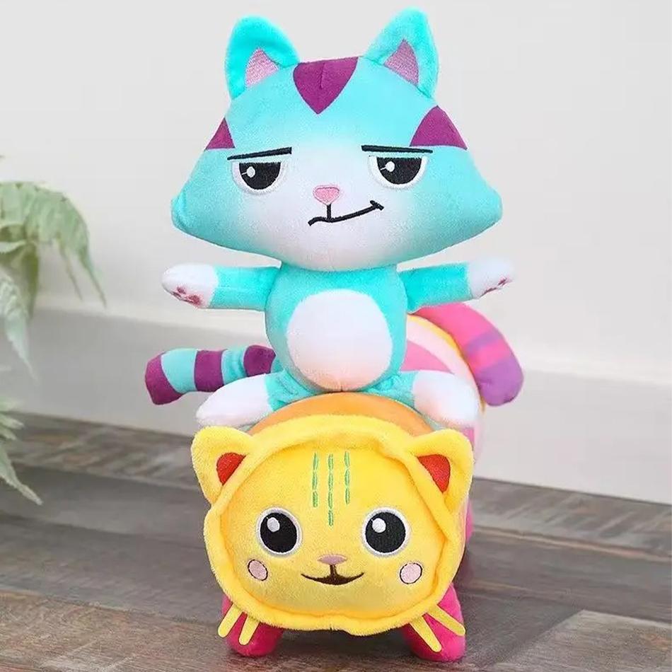 9 Style Gabby Dollhouse Plush Toy Mercat Cartoon Stuffed Animals Mermaid Car Cat Plushie Doll Kids