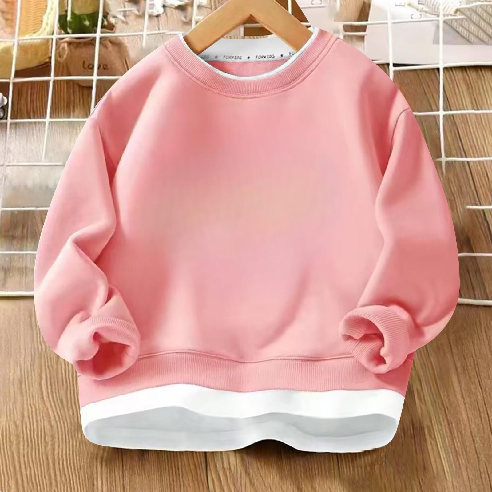 

Толстовка с капюшоном из флиса для мальчиков и девочек, осенне-зимняя, средняя, детская, однотонная, теплая одежда, детский флисовый топ с капюшоном 160 розовый