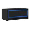 LED Coffee Table Black Particleboard