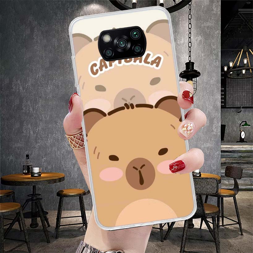 

Funny Capybara Cartoon Animal Soft Phone Case For Xiaomi Redmi 15C 15 13C 13 Poco X5 X6 X7 F7 Ultra M7 12C 12 10 10C 9C 9A 9T 9 Redmi 15 5G