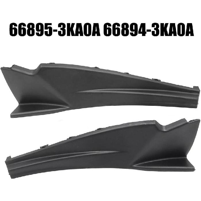 

Front Wiper Cowl Extension Trim Pair For Nissan For Pathfinder 2013-2020 Black Exterior Windshield Cover Replacement Parts OEM 66895-3KA0A