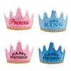 Fashion Prince Princess Kids Adult Favors Crown LED Light Birthday Hat Hair Band
