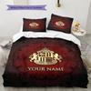 Custom Name Sunderland AFC2 Pattern Bedding Quilt Set  Home Decoration  Gift (1 * duvet cover + 2 * pillowcase  without core)