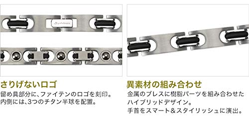 phiten Bracelet Hard Coat Titanium Bracelet Metax Slim M