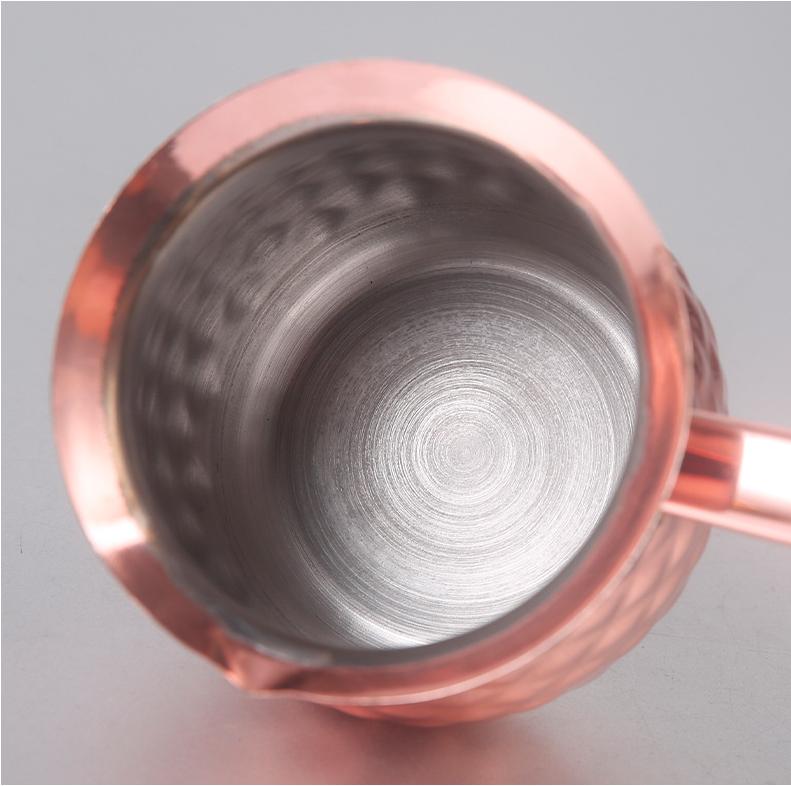 Stainless Steel Latte Art Cup with Pointed Mouth, Taukye Hand Coffee Pot, Coffee Cup, Milk Frother Jar, Latte Art Jar