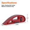 Manual Sanding Belt Holder Aluminum Alloy Grinding Bracket with Adjustable Tension and Versatile Compatibility for