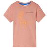 Kids' Short-sleeved T-shirt Light Orange 92/104/116/128/140