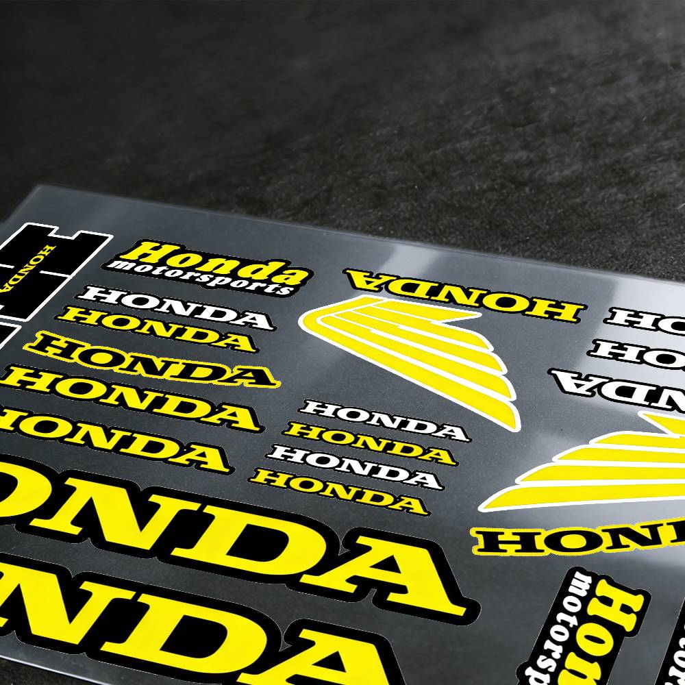 For HONDA Reflective Motorcycle Stickers, 3M Safety Warning At Night In The Dark Scooter Helmets  w14