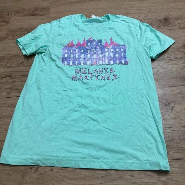 Melanie Martinez Women s T-Shirt Burning School K-12 Mint Green Women s Large L