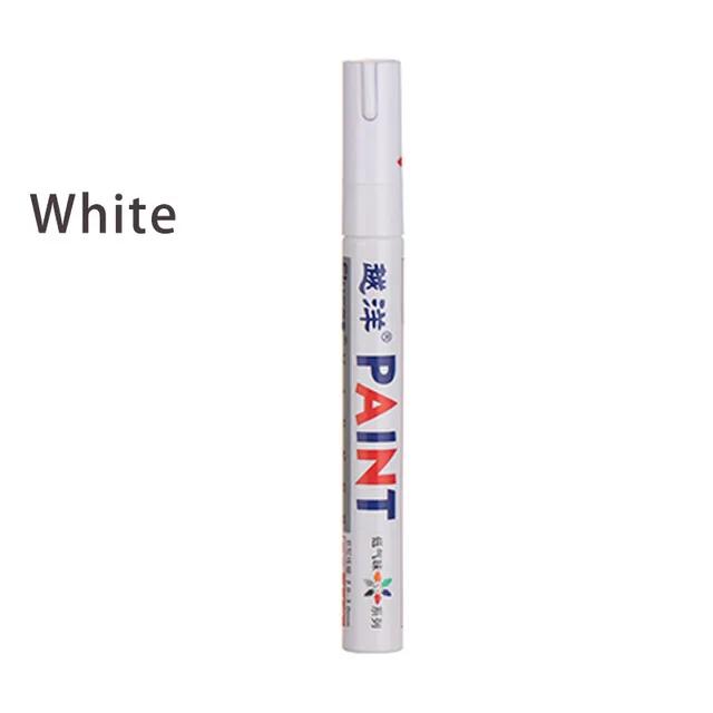 

12 Colors White Waterproof Rubber Permanent Paint Marker Pens for Drawing Car Tire Tread Eco-Friendly Tire Painting Highlighter білий