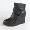 2026 Frühling Herbst Schuhe Damen Hohe Absätze Stiefel Mode Modern Damen Keilschuhe 10cm Schwarz Weiß Übergröße 42