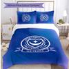 Set Lenzuola Stampato 3 Pezzi Portsmouth FC Traspirante Copripiumino con Federe Biancheria da Letto Decorativa per Camera da Letto Casa