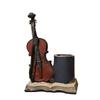 Resin Violin Classic Pen Organizer For Desktop Decoration In Living Study Room