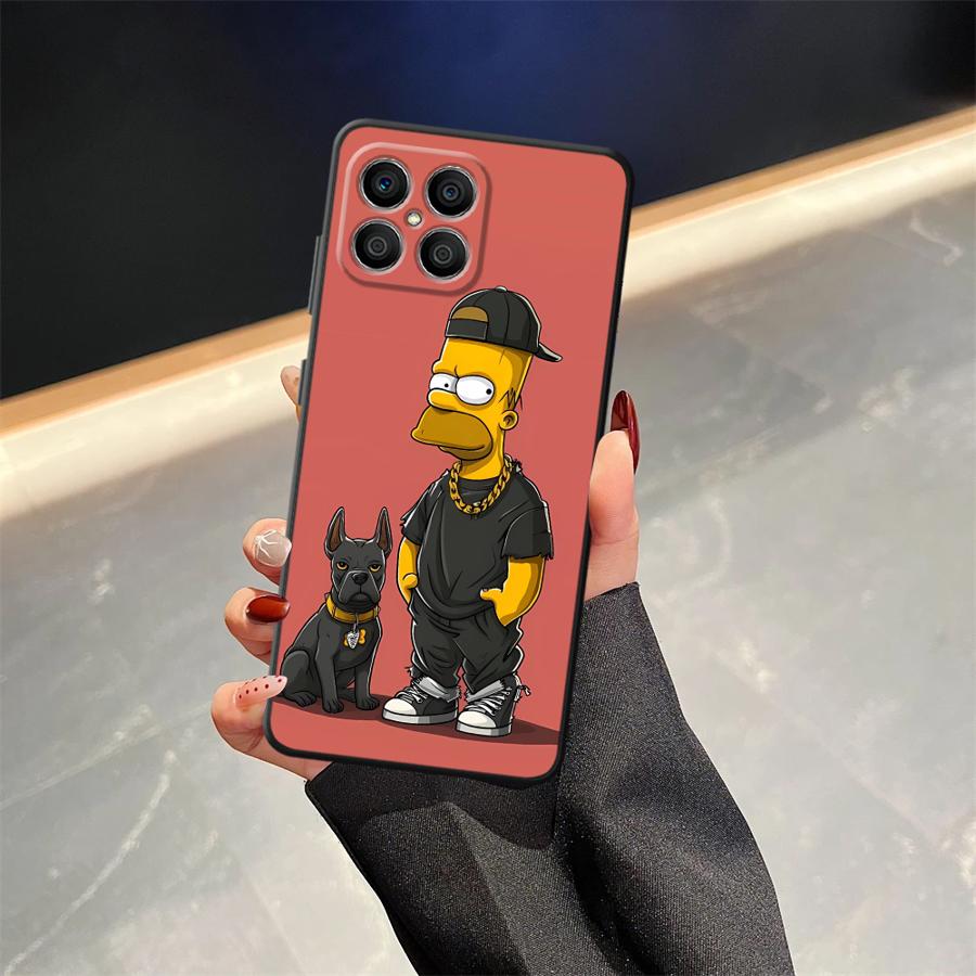 The S-simpsons Cartoon Case for Honor X9 X7a X9a 90 Lite 70 X8 X9c 8X Funda Phone Cover