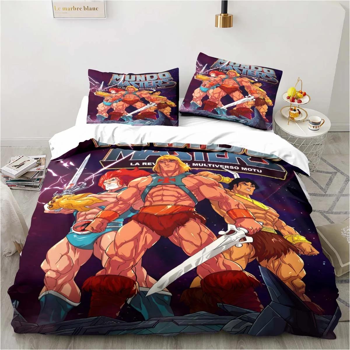 

He Man And The Masters Of The Universe Bedding Set Exquisite Bed Supplies Set Duvet Cover Bed Comforter Set Bedding Set EU single(135x200cm)