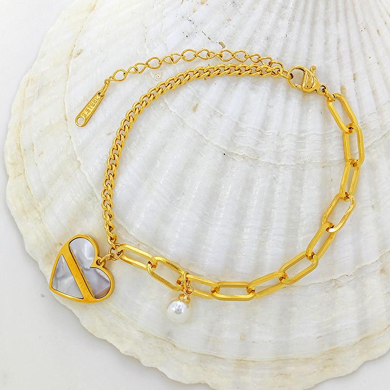 Love Charm Pendant Bracelets Women Stainless Steel Bracelet Jewelry for Women