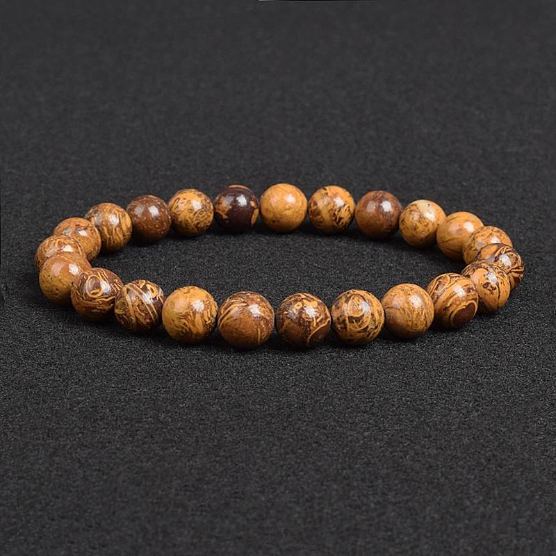 Brățară din piatră naturală autentică, apatit, lapis lazuli, agat, cristal, ochi de tigru, margele de înaltă calitate, brățară pentru bărbați, bijuterii, brățară