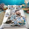 Duvet Cover Fashion Football Messi Printing Bedding Set Duvet Cover Comforter Bed Youth Kids Girl Boys Luxury Birthday Gift