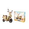 Mini Motorcycle Car Building Blocks For Kids Electric Car Assembling Model Toys Early Learning Birthday Gifts For Girls Boys