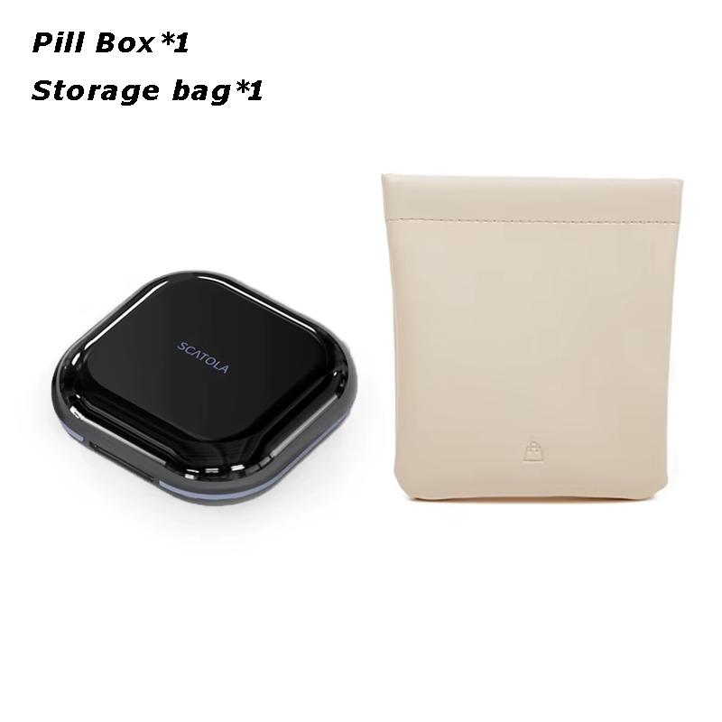 Mini Pill Box Travel Pill Box Lightweight 4 Compartment Pocket Pill Container Daily Portable Medicine Storage Box