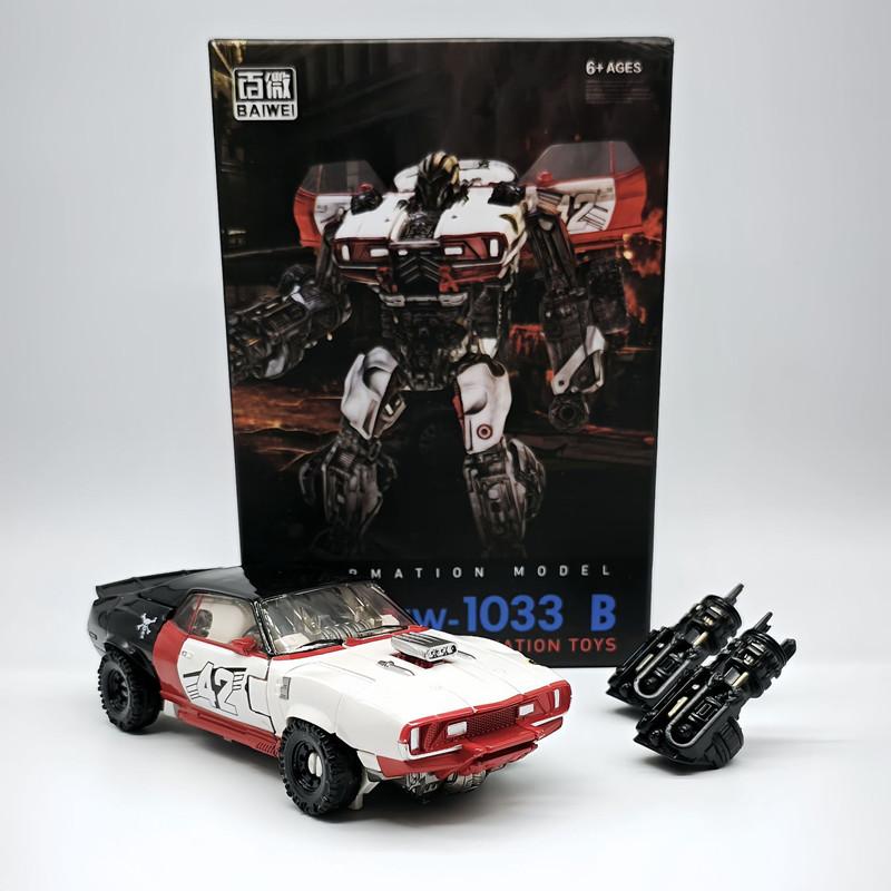 BAIWEI TW1033B Transformation robot toy white Dropkick Action Figure Collection Robot Gifts Toys 16.5cm