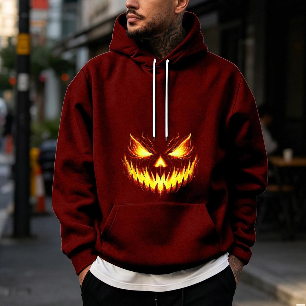 Herren Halloween Motiv - Gefütterter Pullover Hoodie für Freizeitkleidung