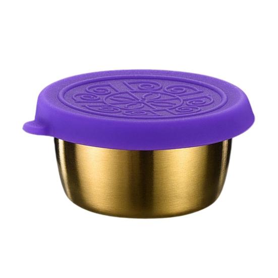 Recipiente de molho com boa vedação com tampa Recipiente de condimento de aço inoxidável