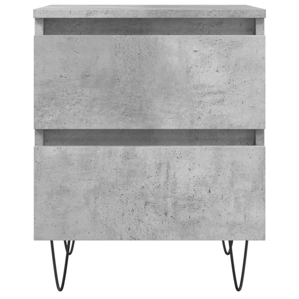 Nightstand Concrete Grey 40 x 35 x 50 cm Particleboard