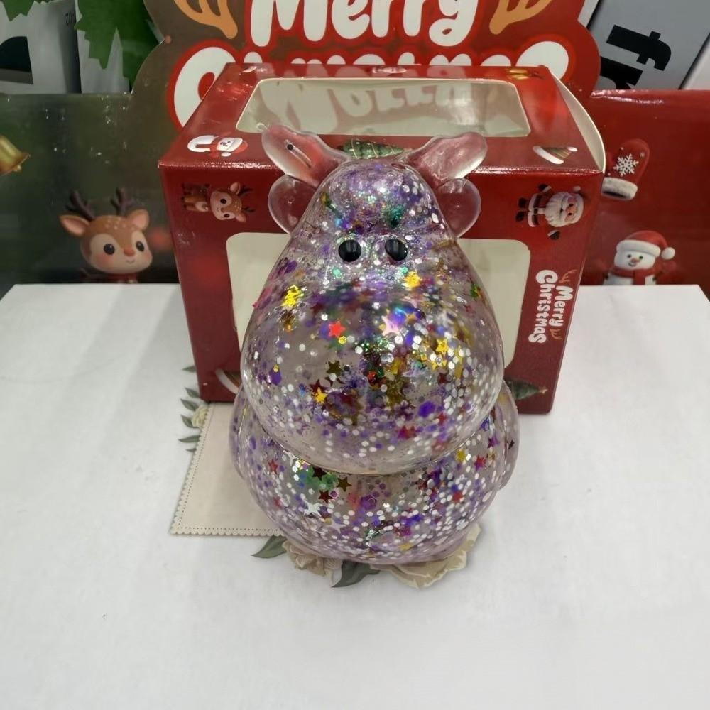 Santa Claus Snowman Christmas Tree Pinch Super Soft Sequin Stress Ball  Office Stress Relief