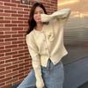Cardigan Sweet Round Neck Sweater Cardigan Bowknot Long Sleeve Design Sense French Small Fragrant Cardigan Sweater Female Coat