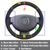 Hand Sewing Car Steering Wheel For Dacia Renault Duster 2010- 2015 Dokker Lodgy 2012 - 2016 Logan 2013 -2016 Sandero 2013-2017