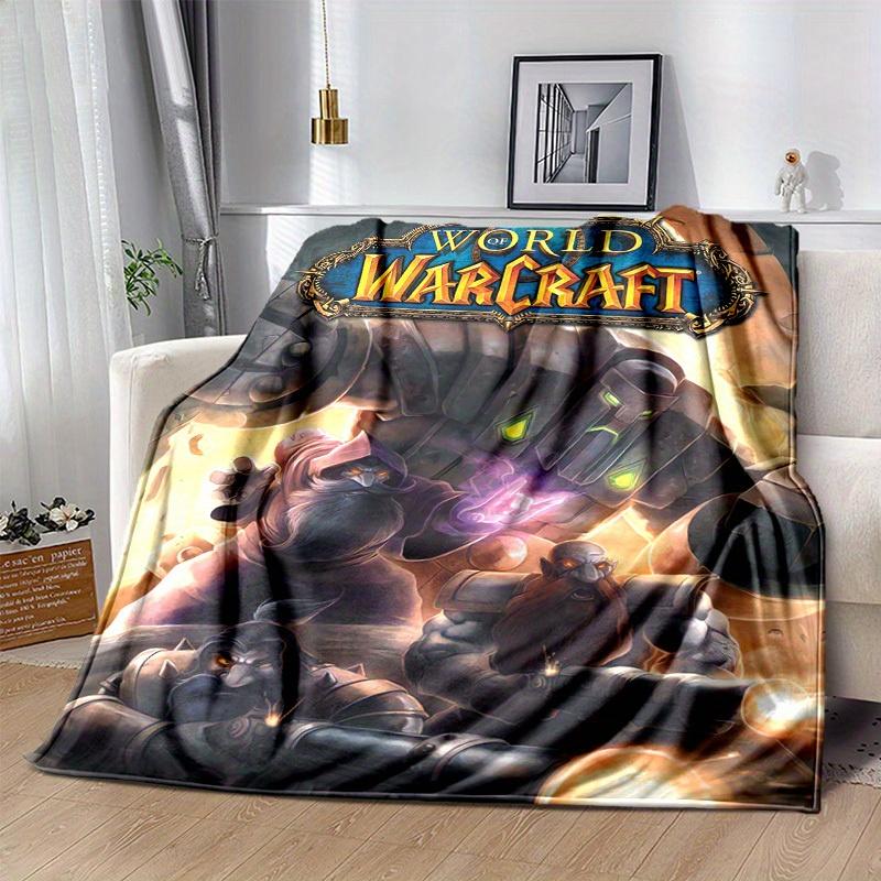 1pc World of Warcraft-Inspired Home Decor: Cozy Flannel Blanket, Perfect Gift for Bedroom, Living Room, Travel, Camping, Car, Beach, Office Naps, Idea