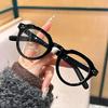 Oval Sunglasses Women Fashion Clear Black Orange Shades Retro Rivets Men Punk Trending Sun Glasses UV400