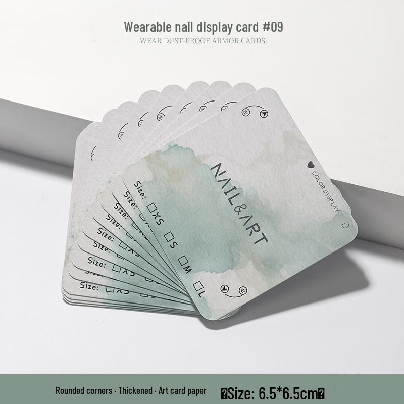Solid Wood Nail Display Stand for Manicure Shops and Livestream Rooms