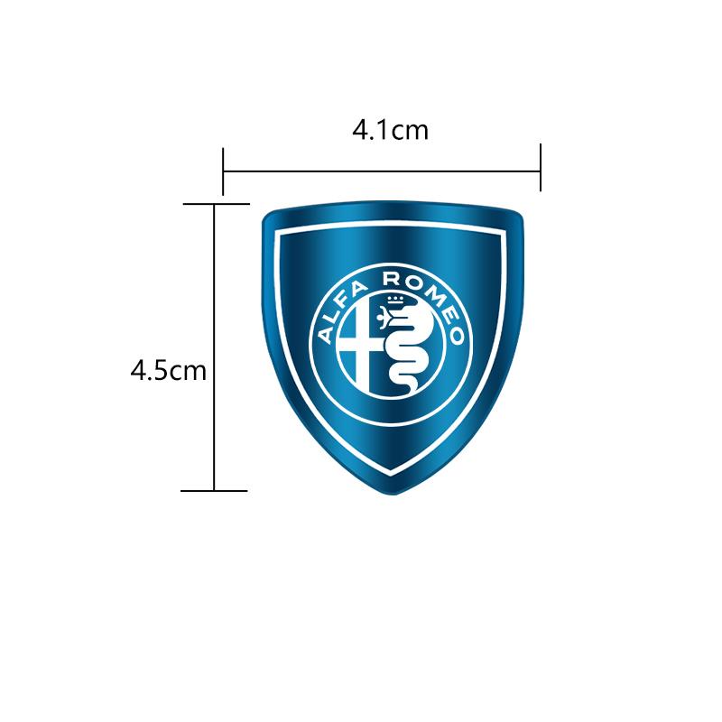For Alfa Romeo Giulietta GT 159 147 156 Mito Brera Giulia F1 3D Metal Car Side Fender Sticker Shield Badge Emblem Logo zw5