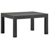 Day and Night - Day and Night Garden Table PP Rattan Anthracite Gray 58x58x41 Cm