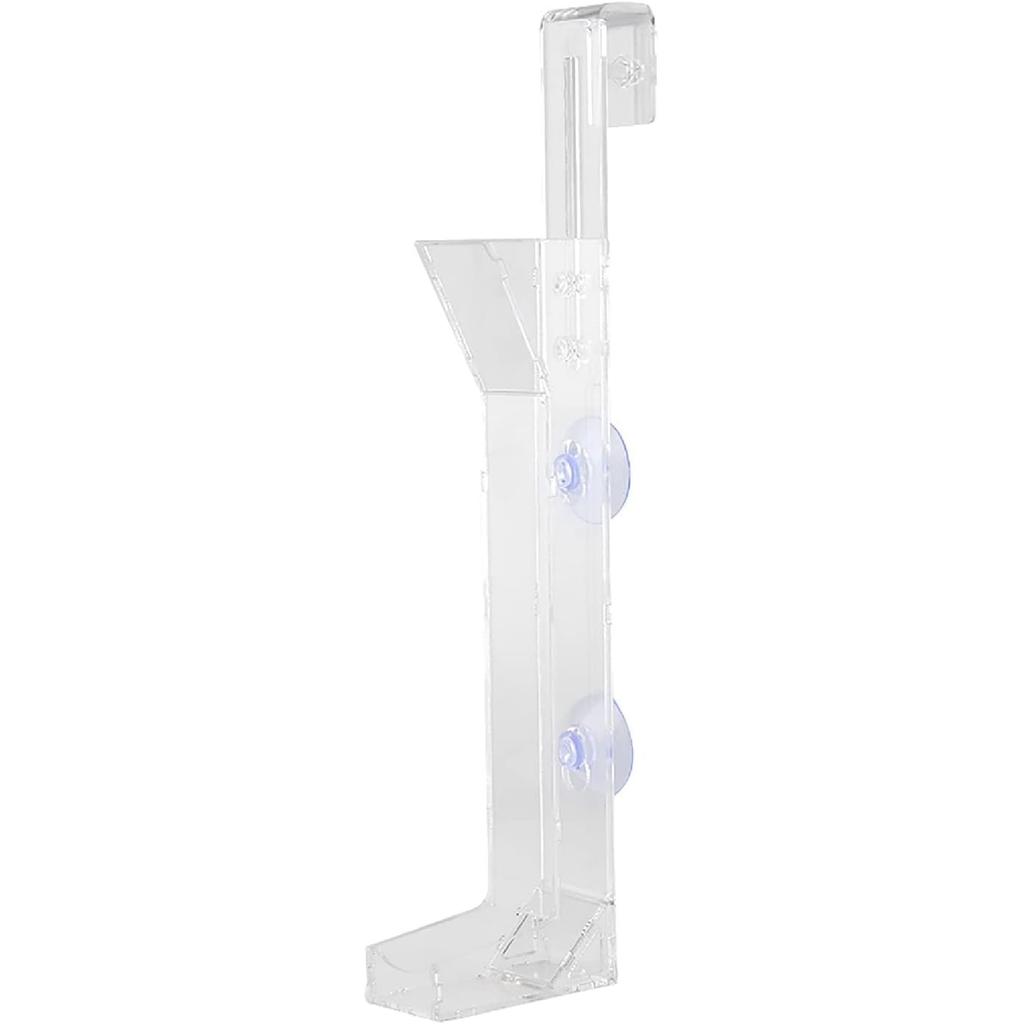 Acryl Garnelen Futterröhrchen, Garnelen Futterspender Transparente Glas Garnelen Futter Schale Tablett mit Saugnäpfen für Fischglas Aquarium Crystal Garnelen Krabben