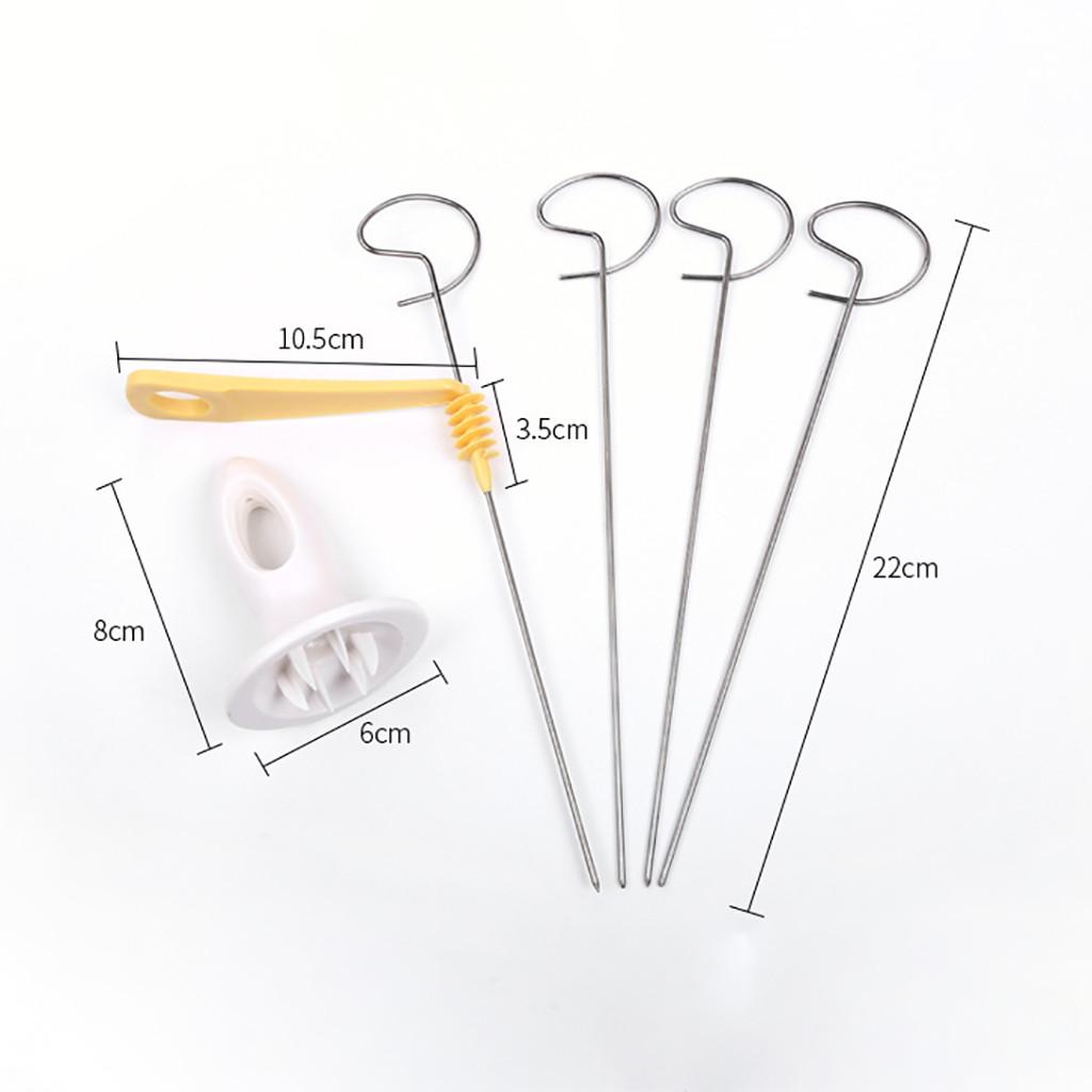 

Potato Spiral Manuel Cutter Slice Reusable Potato Twister Stainless Steel Chips KTY