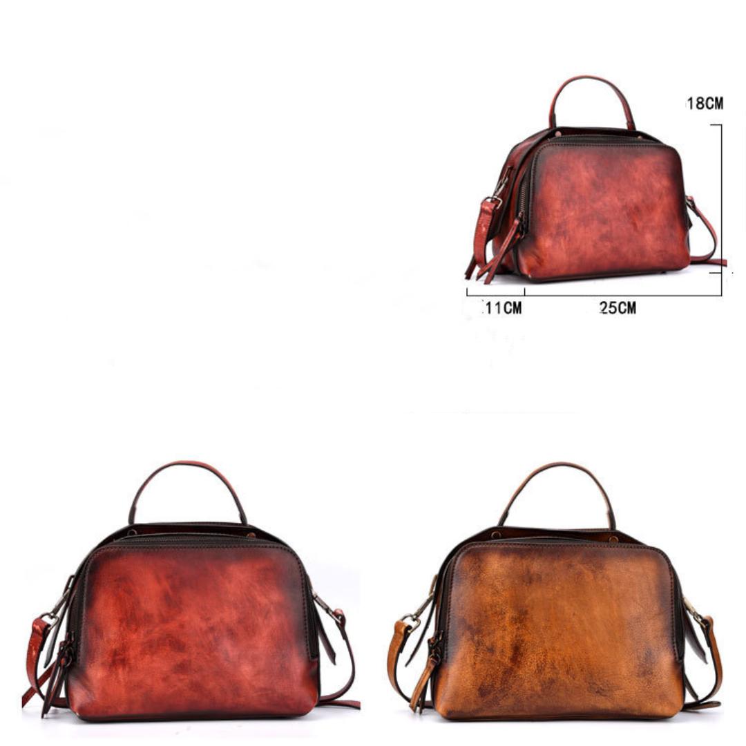 Женская сумка из воловьей кожи ручной работы — фото 5