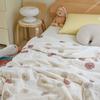 LISM Crinkled Gauze Minky Soothing Blanket
