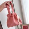 Solid Color Drawstring Storage Bag Large Capacity Portable Toiletry Bag Fashion Cosmetic Bag  Women