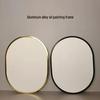 Aluminum Alloy Dual-Sided Round Frame with Cotton Canvas and Acrylic Texture for Oil Paintings and Photos