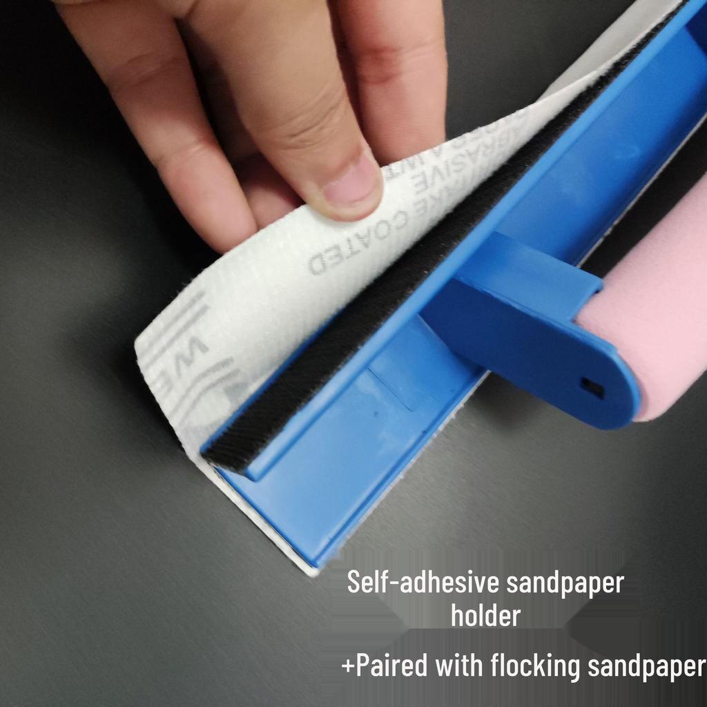 Ultra-Light 90° Triangular Self-Adhesive Sanding Block for Internal Corners